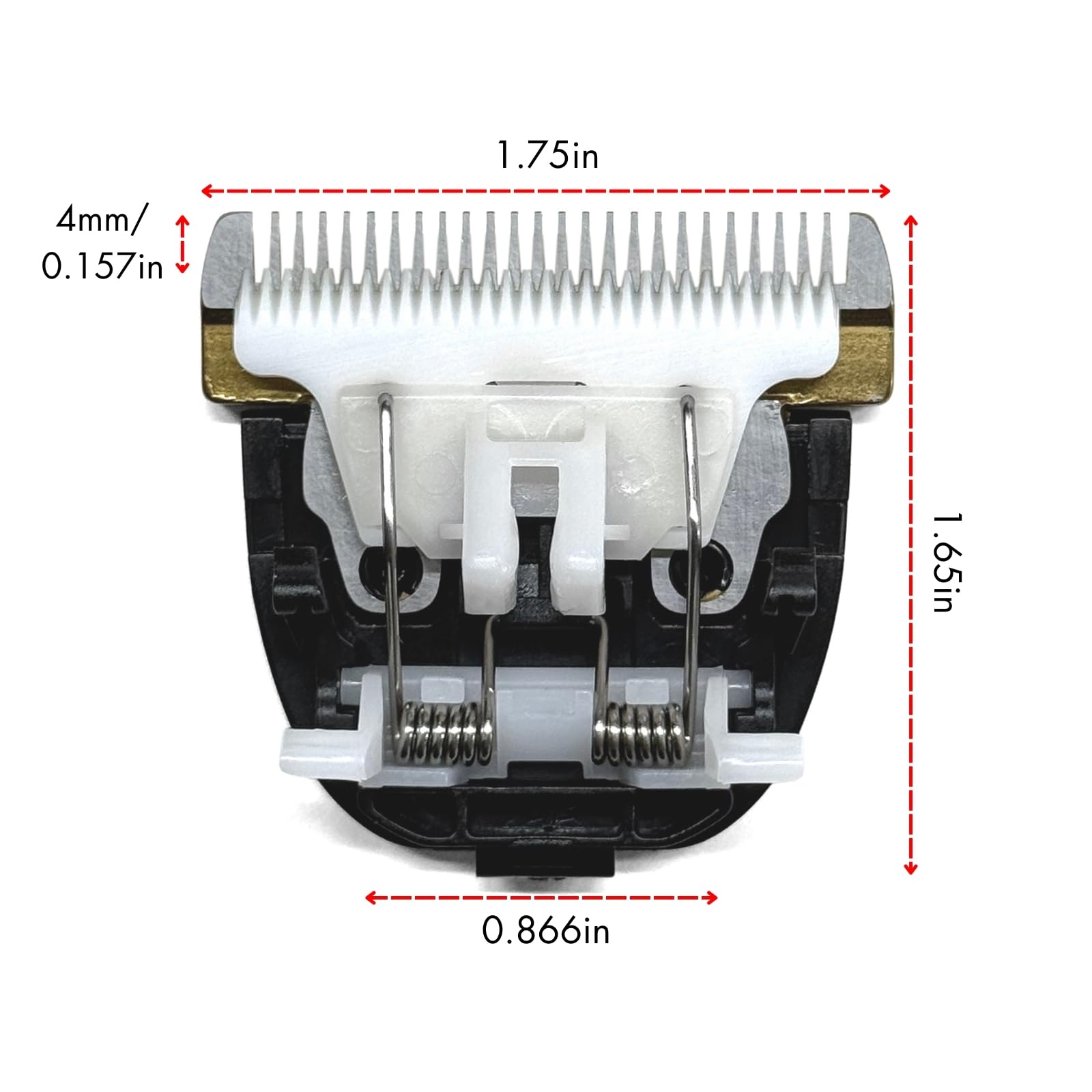 IWEEL waterproof pet clippers kit parts highlighting rust-free titanium blade