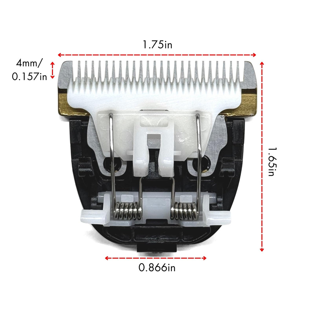 IWEEL waterproof pet clippers kit parts highlighting rust-free titanium blade
