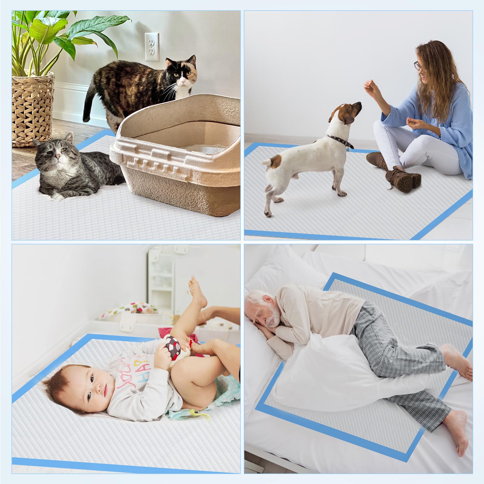 iweepet disposable bed pad alternative for kids or adults in need