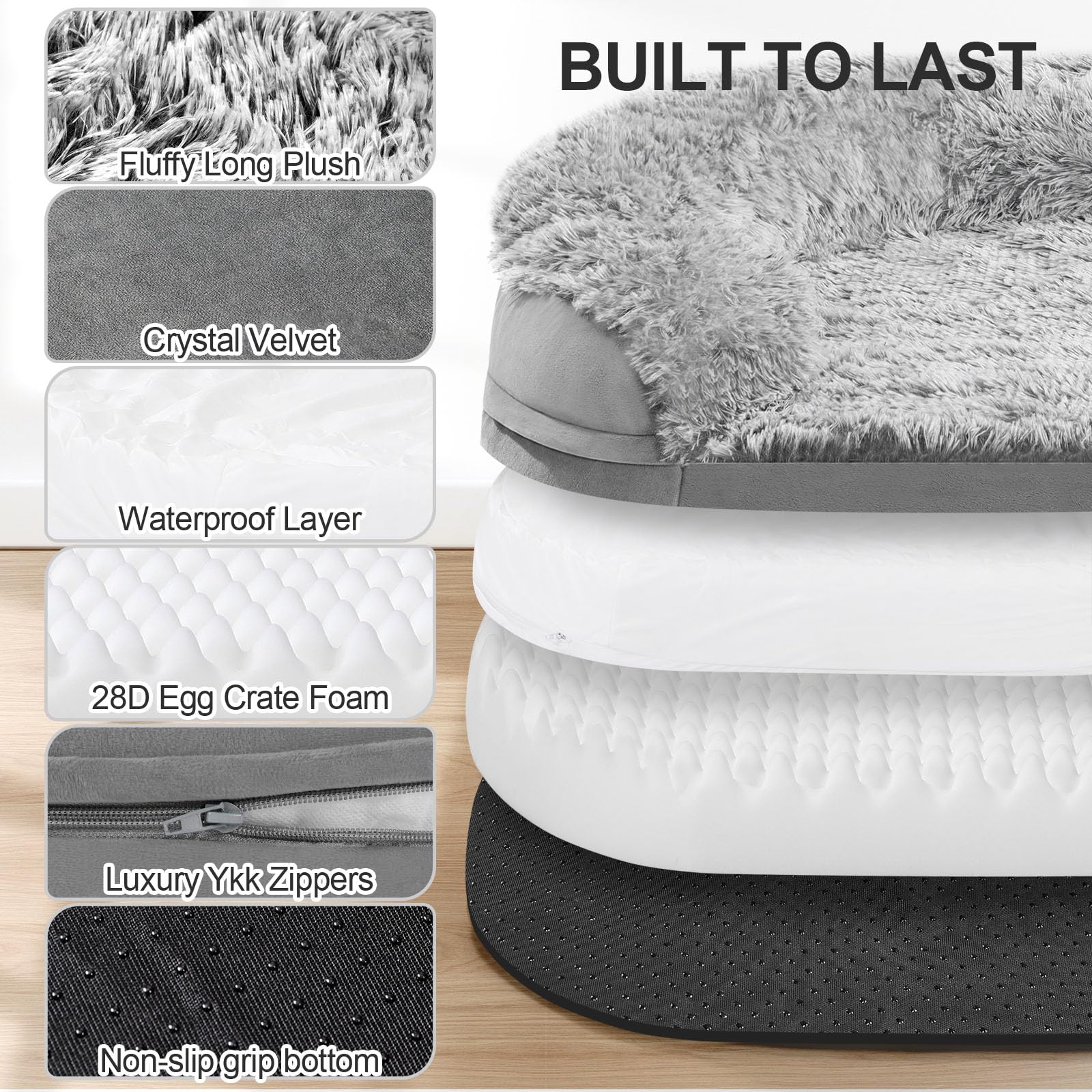Iweepet dog using bed, suitable for puppies and seniors seeking comfort.