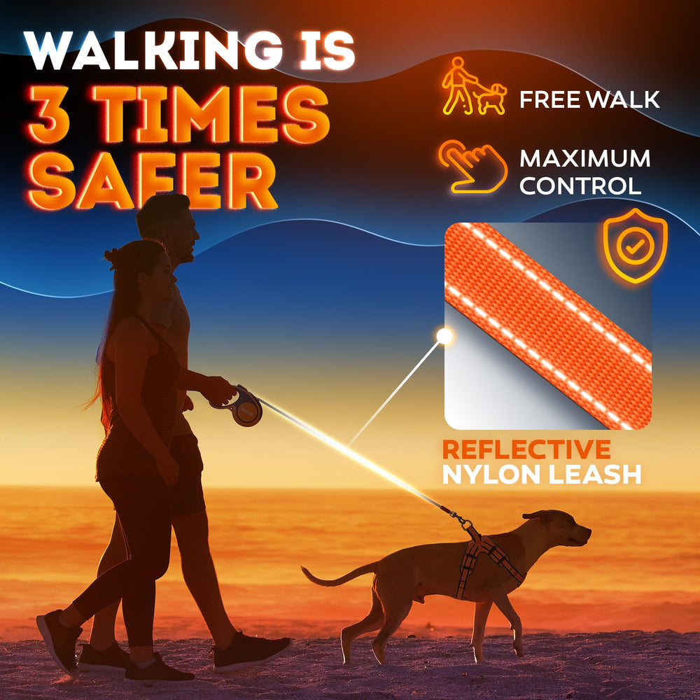 IWOOFI suitable for dogs up to 110 lbs supports safe outdoor adventures