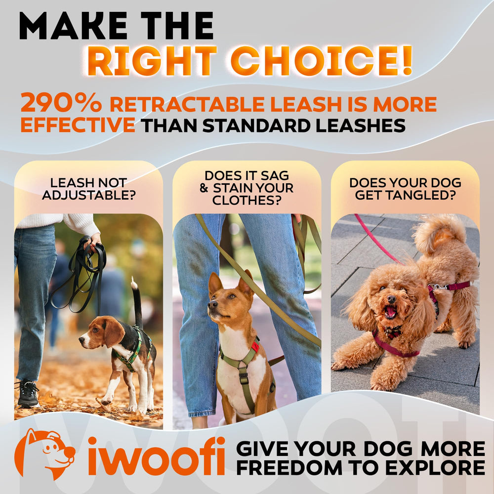 IWOOFI orange design improves safety during neighborhood strolls