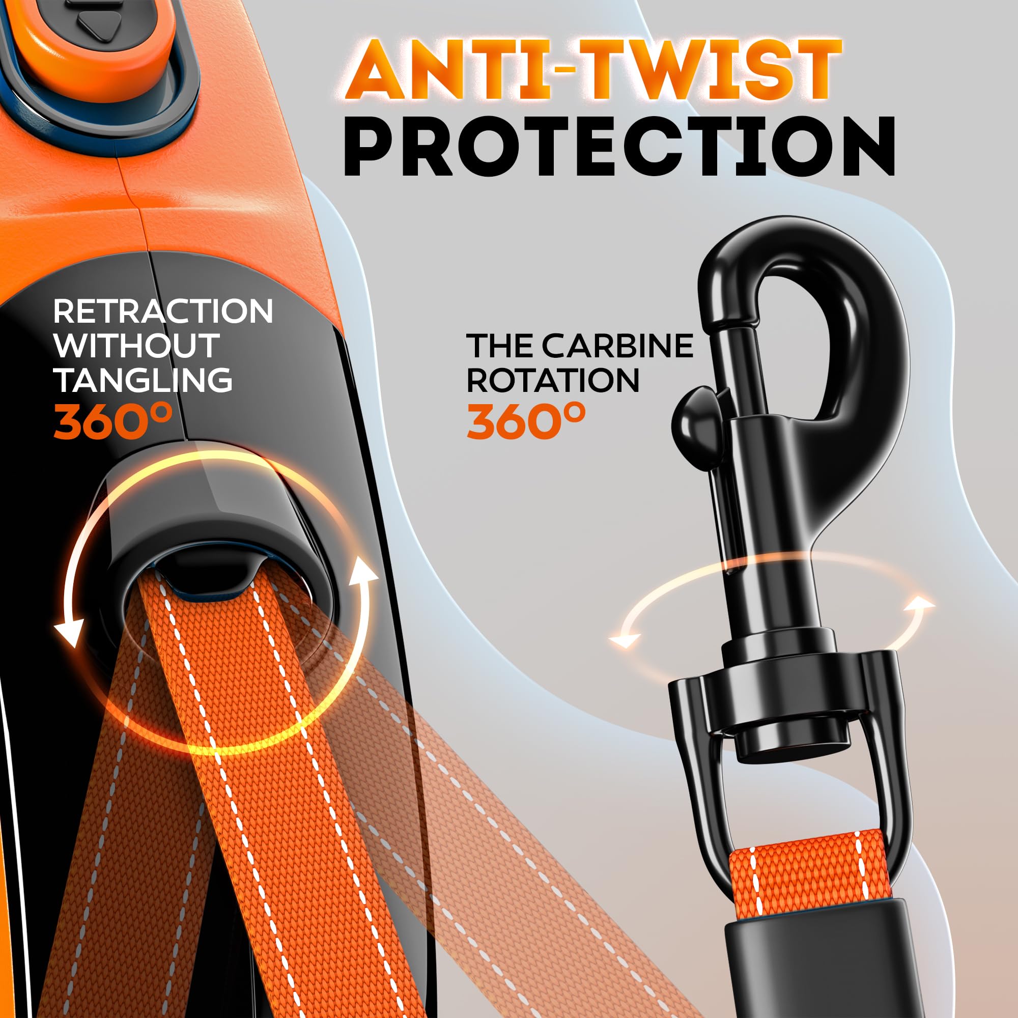 IWOOFI soft anti-slip handle reduces hand fatigue on long walks