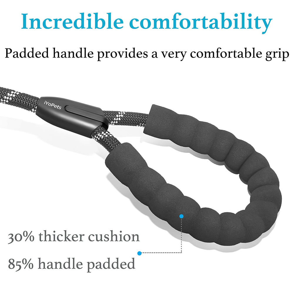 iYoPets bungee extension absorbs shock for smoother quick moves in urban walks.