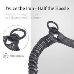 iYoShop leash uses a tangle-free swivel to reduce tangling during walks.