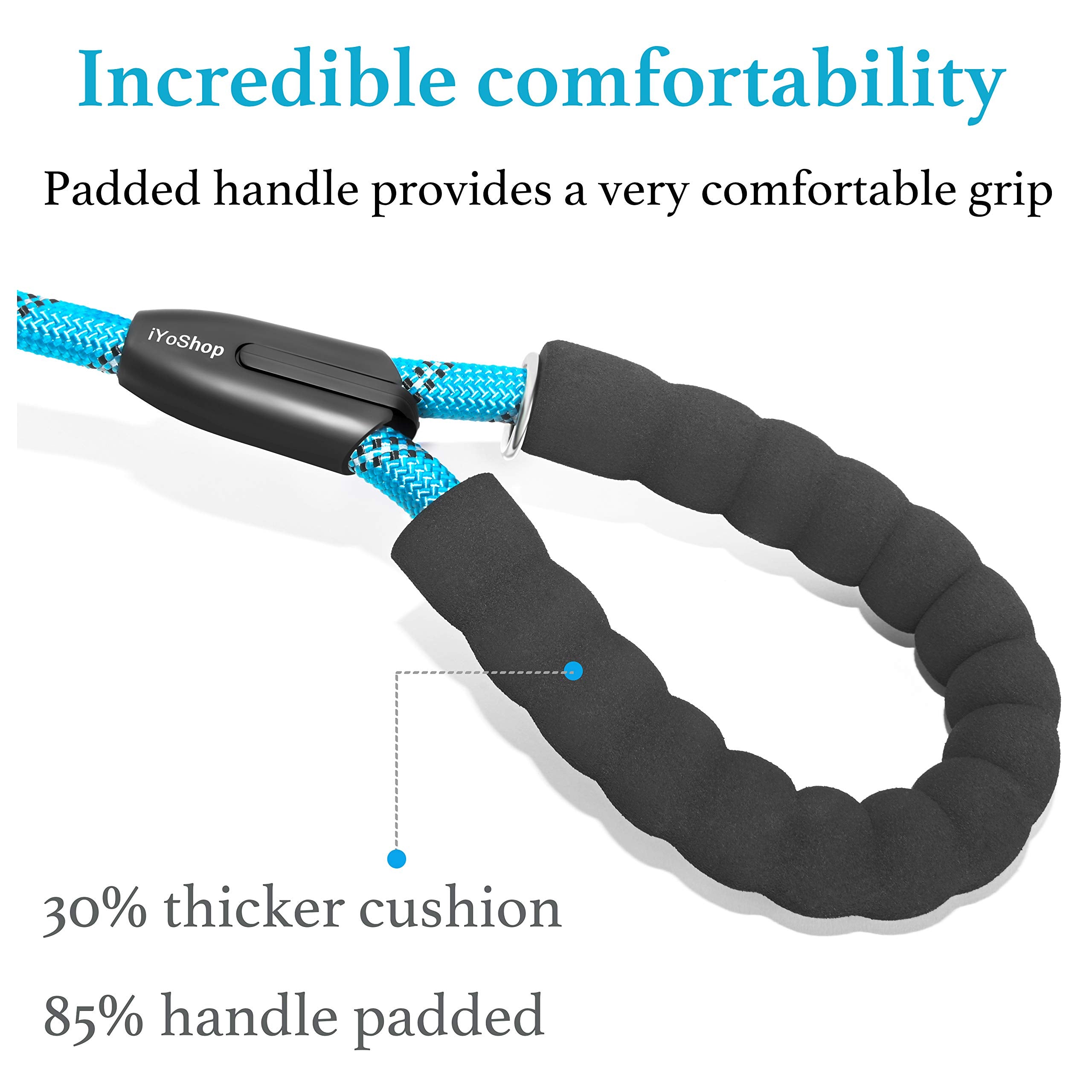 iYoShop Dual Dog Leash bungee extension 20–35 inches cushions sudden pulls.
