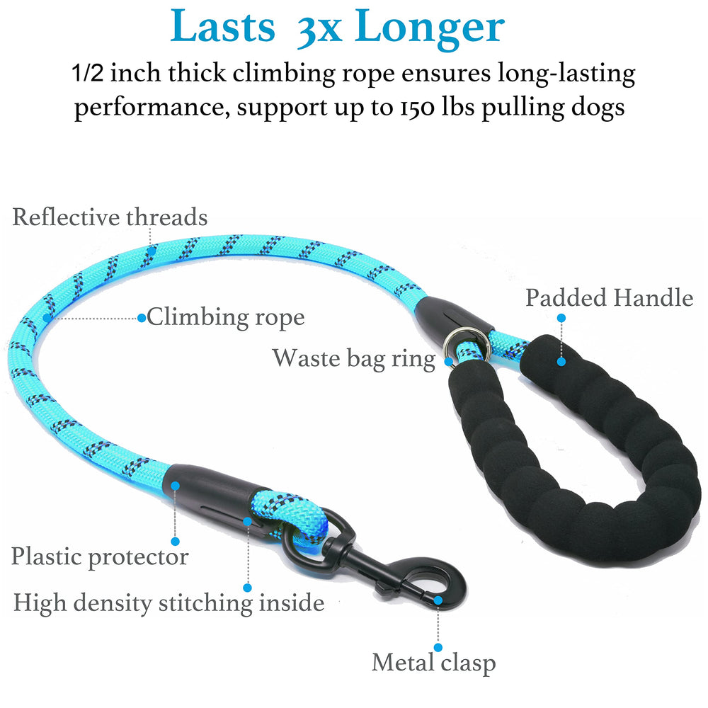 iYoShop Dual Dog Leash double-bungee extension offers adjustable slack for active dogs.