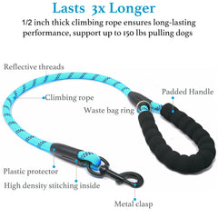 iYoShop Dual Dog Leash double-bungee extension offers adjustable slack for active dogs.