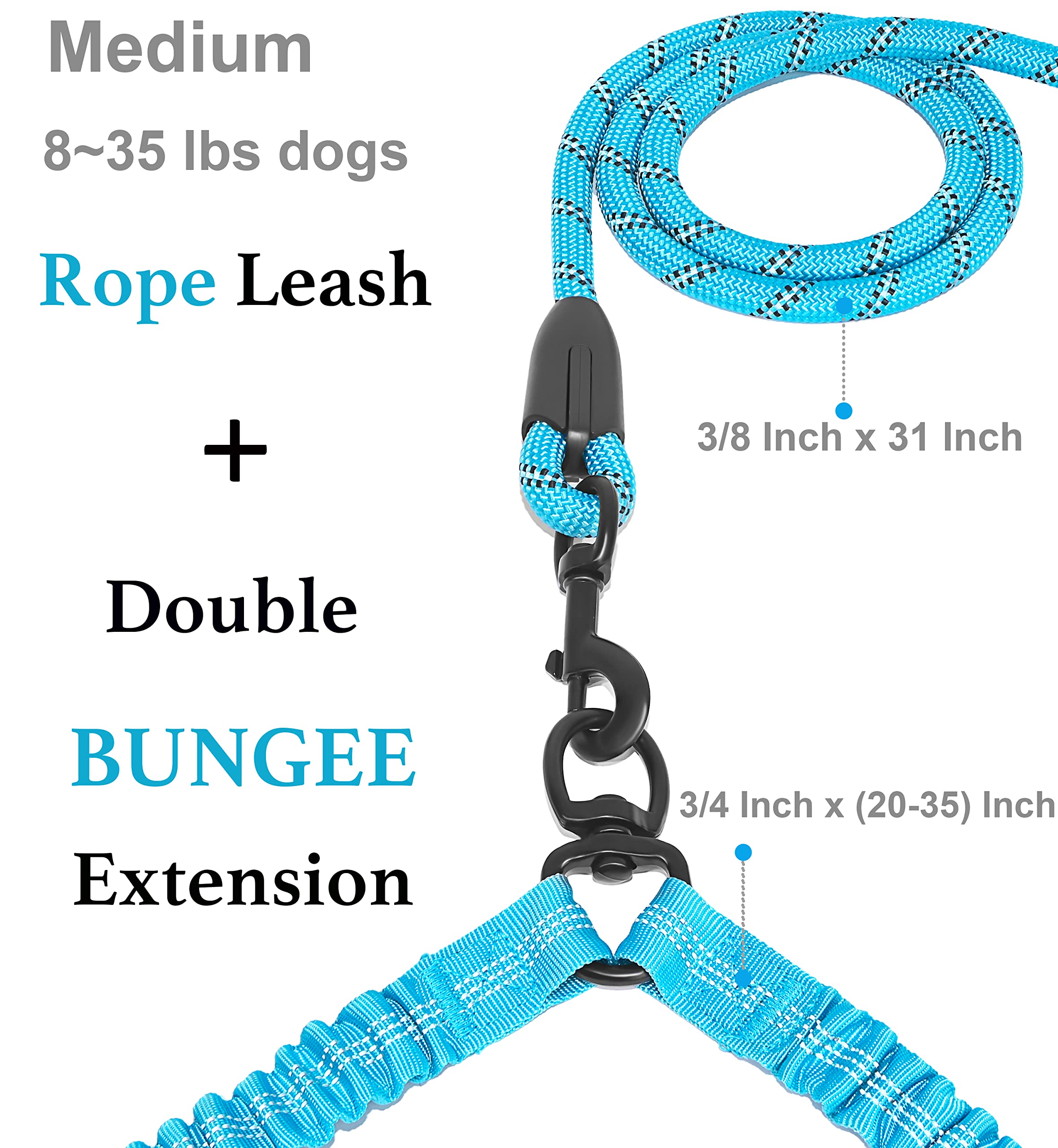 iYoShop Dual Dog Leash no-tangle design keeps dogs moving side by side.