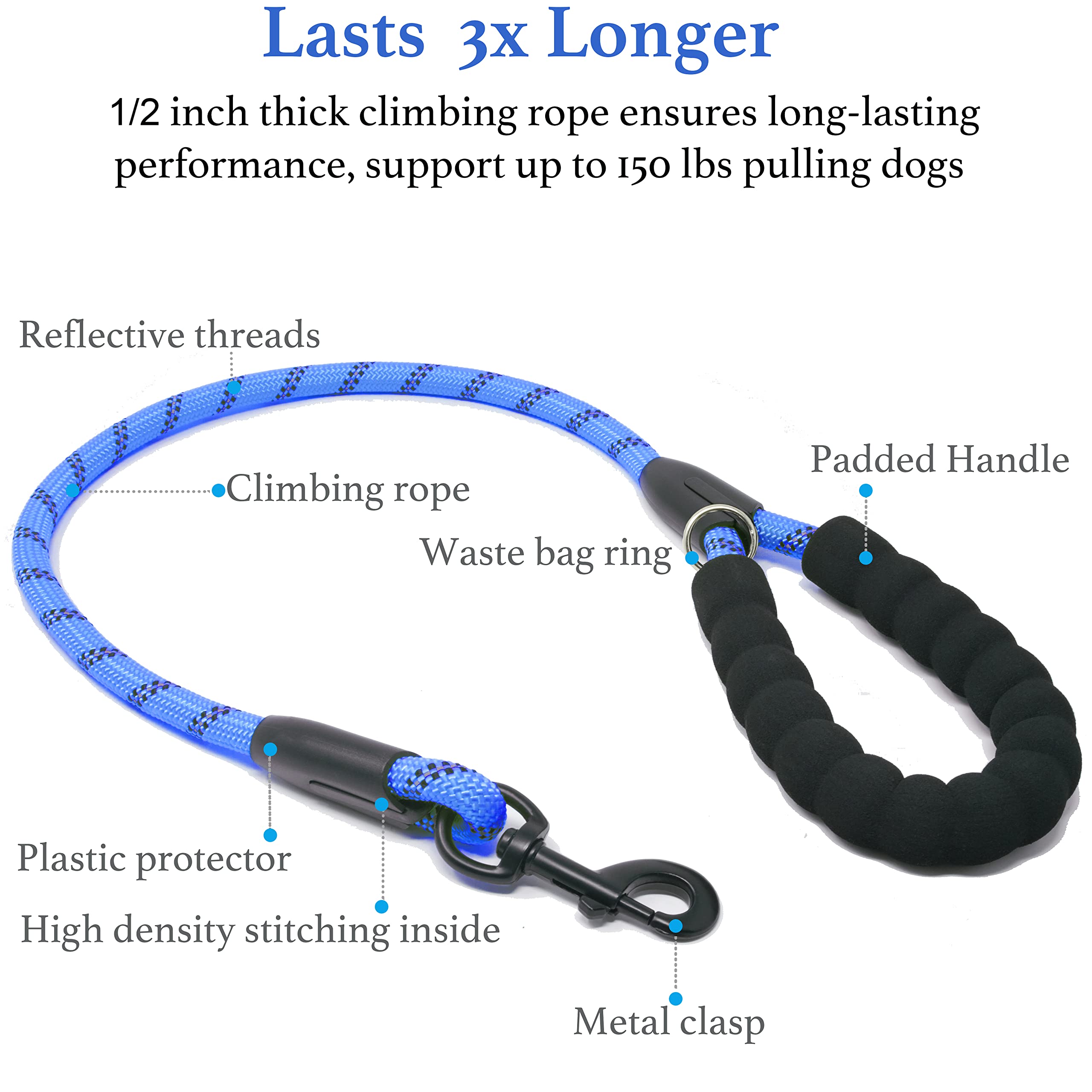 iYoShop heavy-duty nylon rope and reinforced bungee for durability