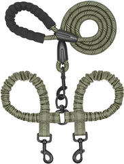 iYoShop Dual Dog Leash with 360° swivel enables tangle-free walks for two dogs.