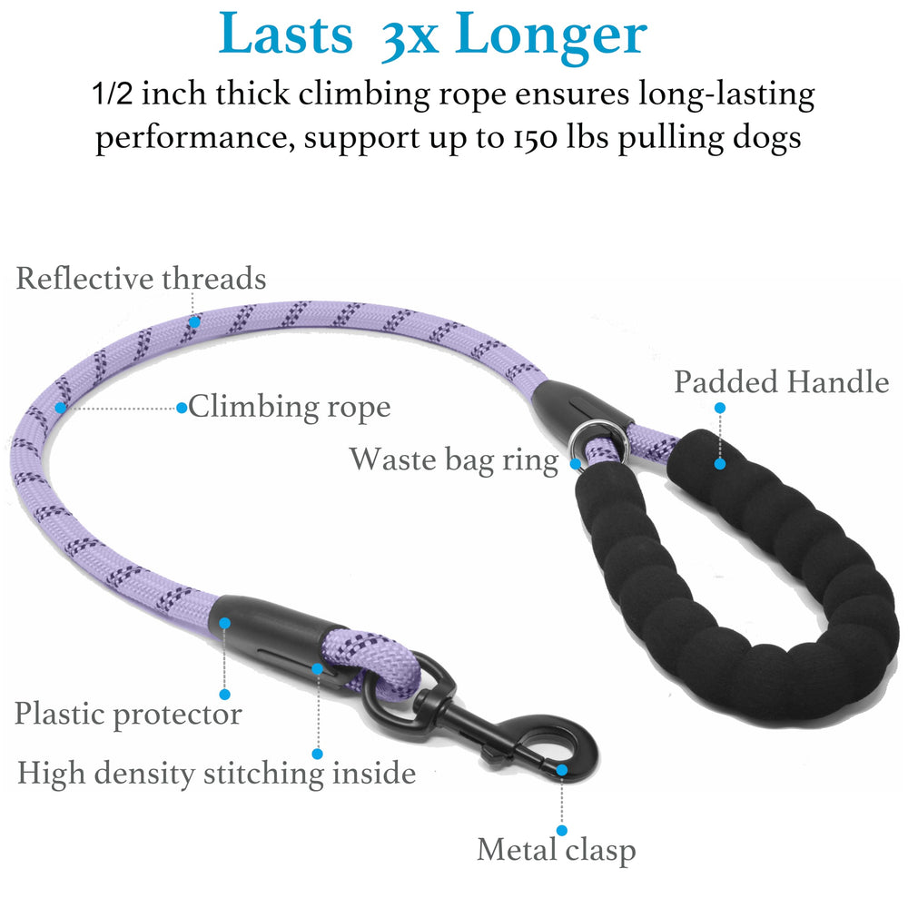 iyoshop dual dog leash double bungee extension adjustable length allows running space