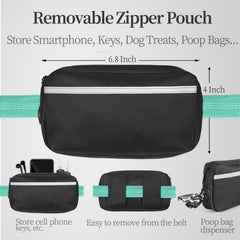 iYoShop leash with dual padded handles for comfortable control during runs.