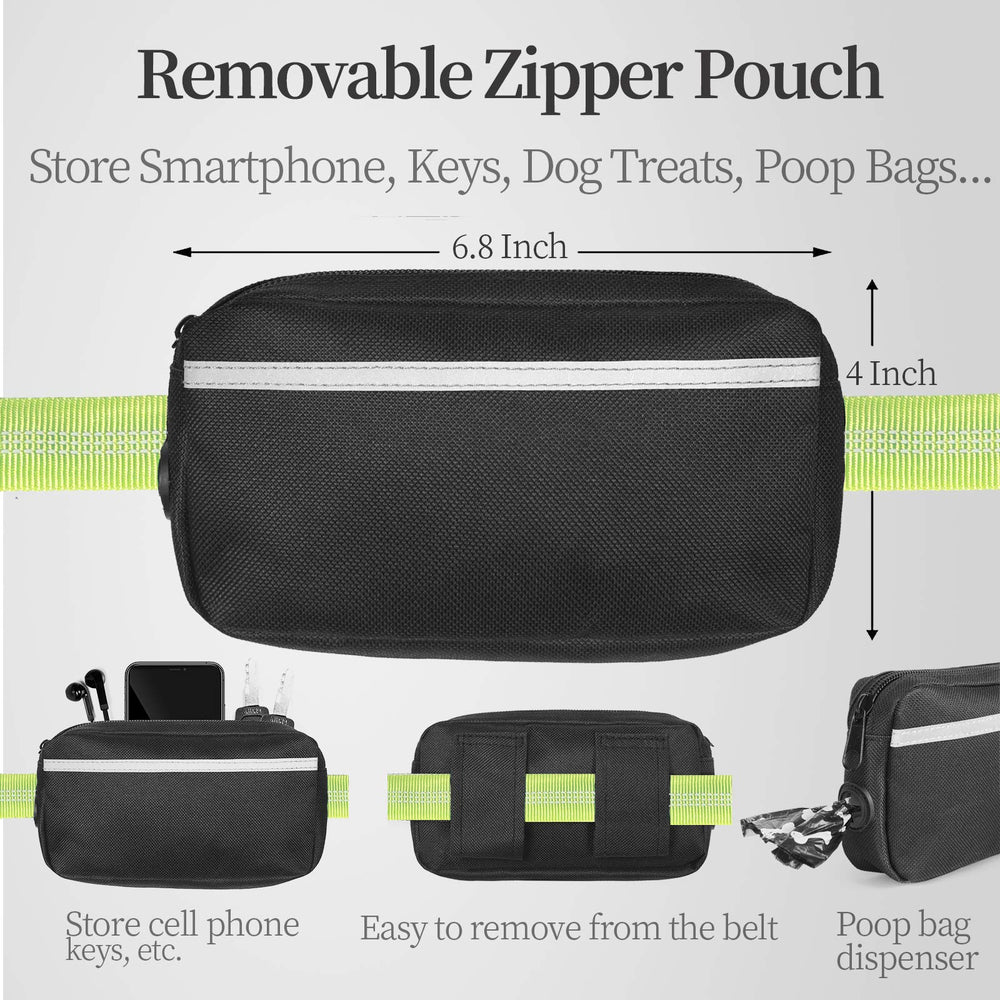 iYoShop dual padded handles provide comfortable grip on a jog with your dog