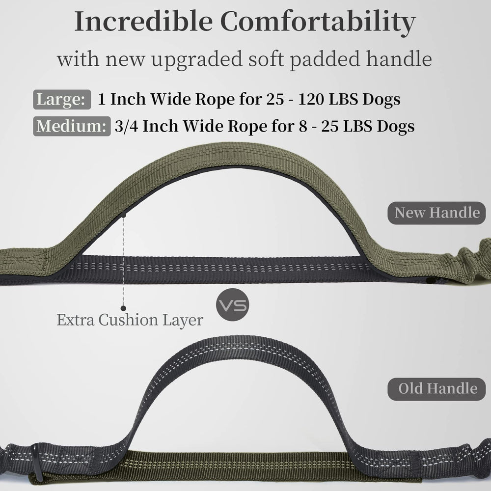 iYoShop leash features a durable 2-inch clip and D-ring for secure training accessories.
