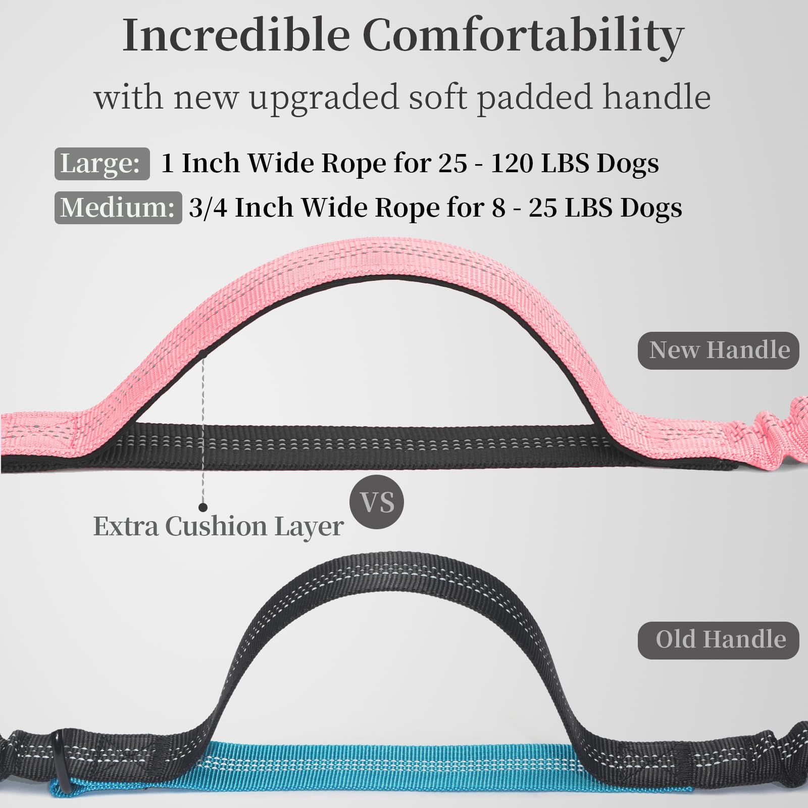 iYoShop Hands Free Dog Leash with durable bungee to reduce tugging during jogs.