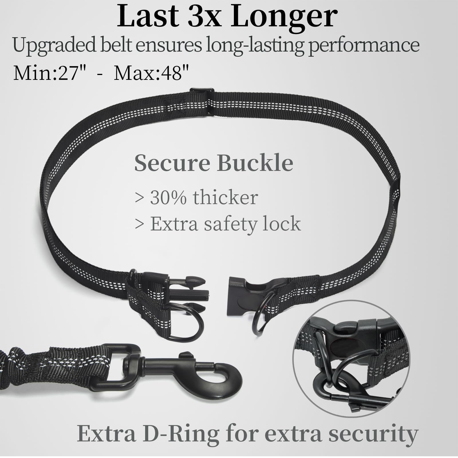 iYoShop Hands Free Dog Leash waist-strap design keeps phone accessible while running.