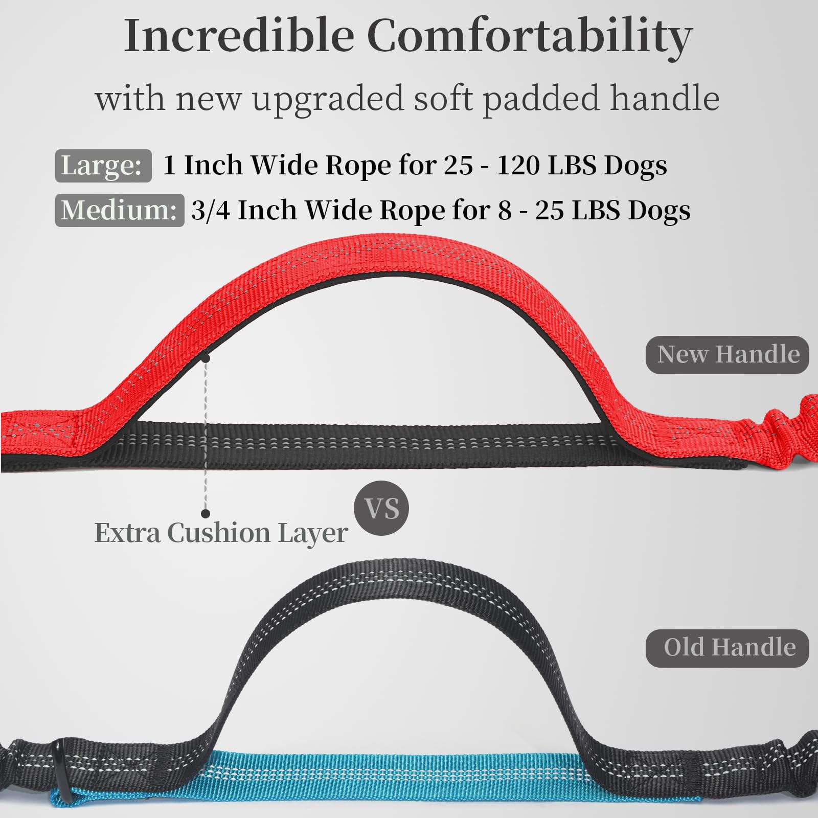 iYoShop hands free leash durable bungee helps absorb shocks during runs