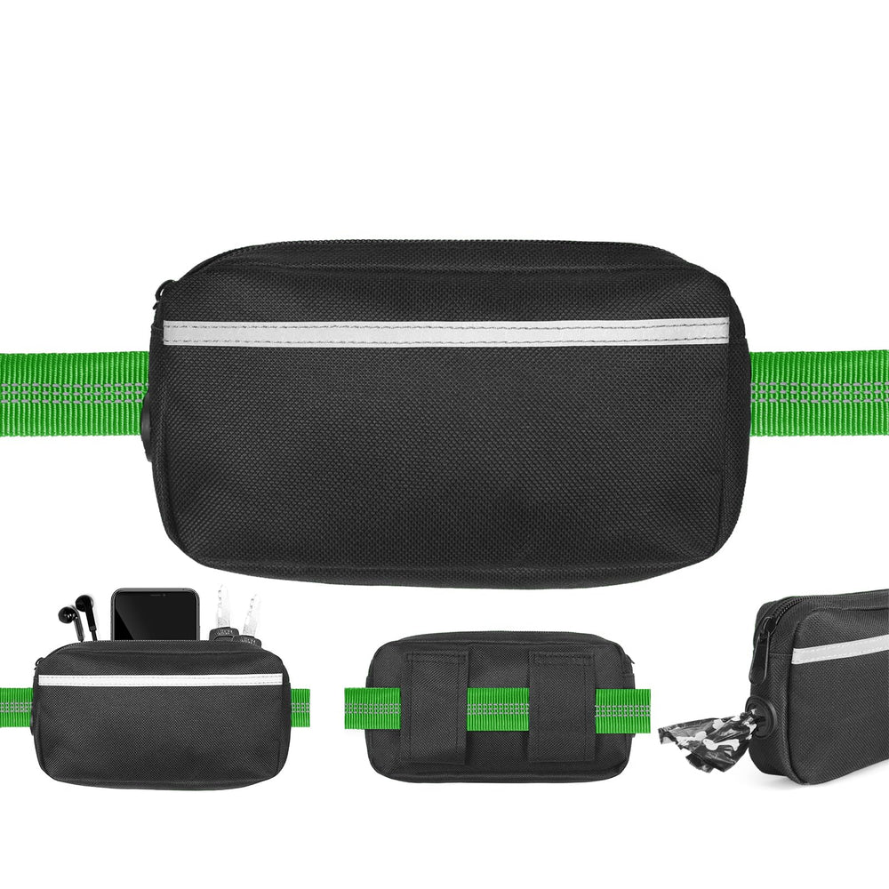 iYoShop leash with double shock absorbers reduces tugging during jogs