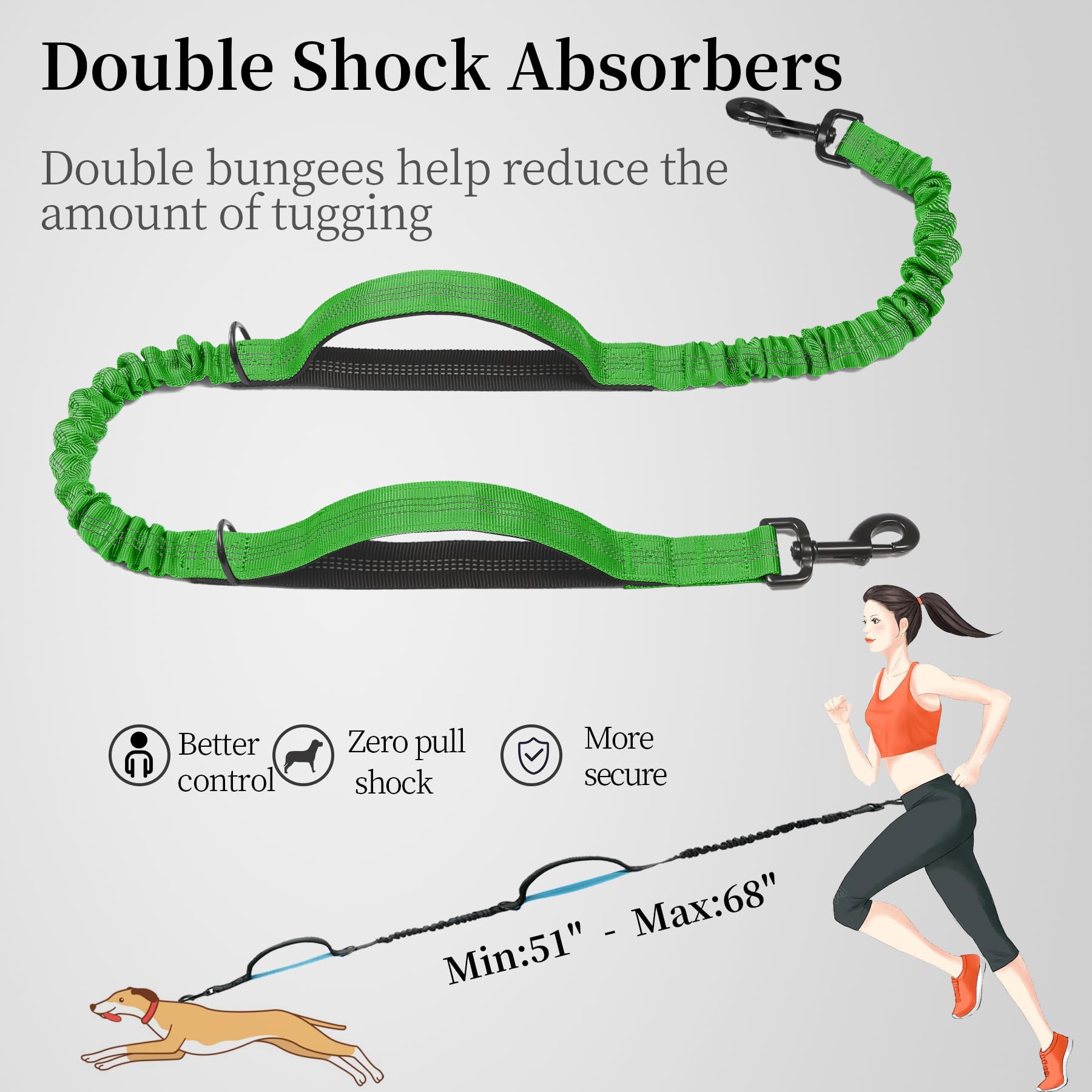 iYoShop waist-worn running leash for hands-free movement