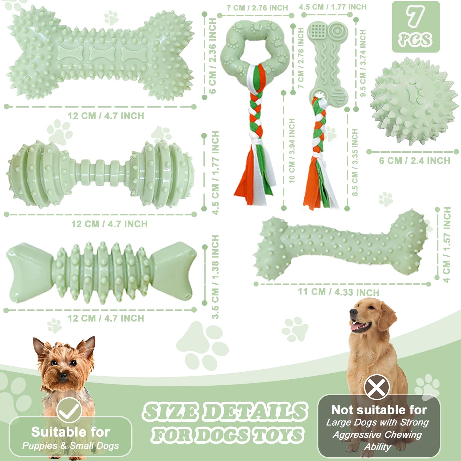 iYoway puppy toy with molar bumps aids gentle teething relief