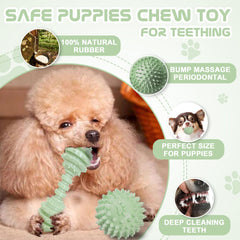 iYoway safe natural rubber puppy toy for healthy chewing sessions