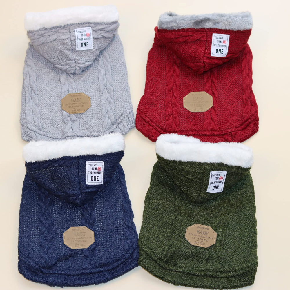 Izefia RDC pet sweater classic-green adds subtle style for small pets