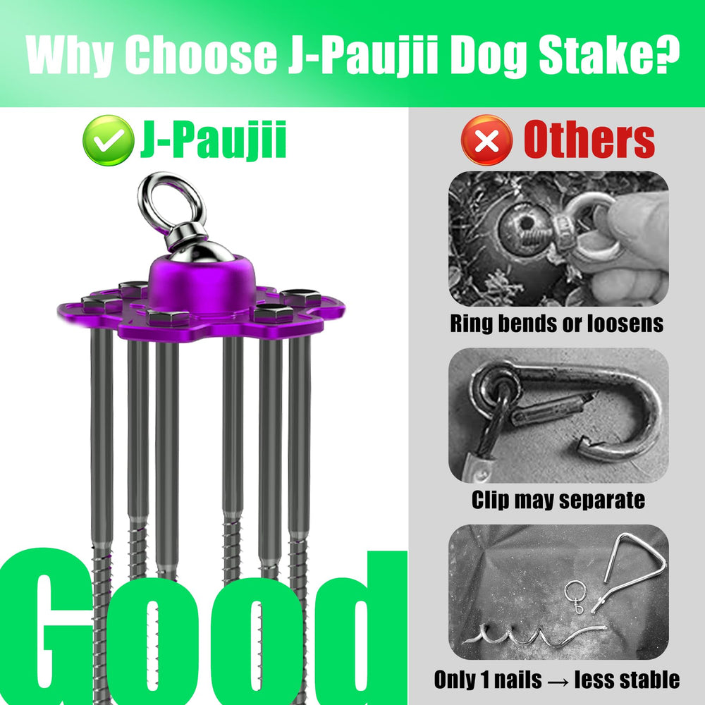 J-Paujii 360-degree swivel ball head prevents tangles for unrestricted play.