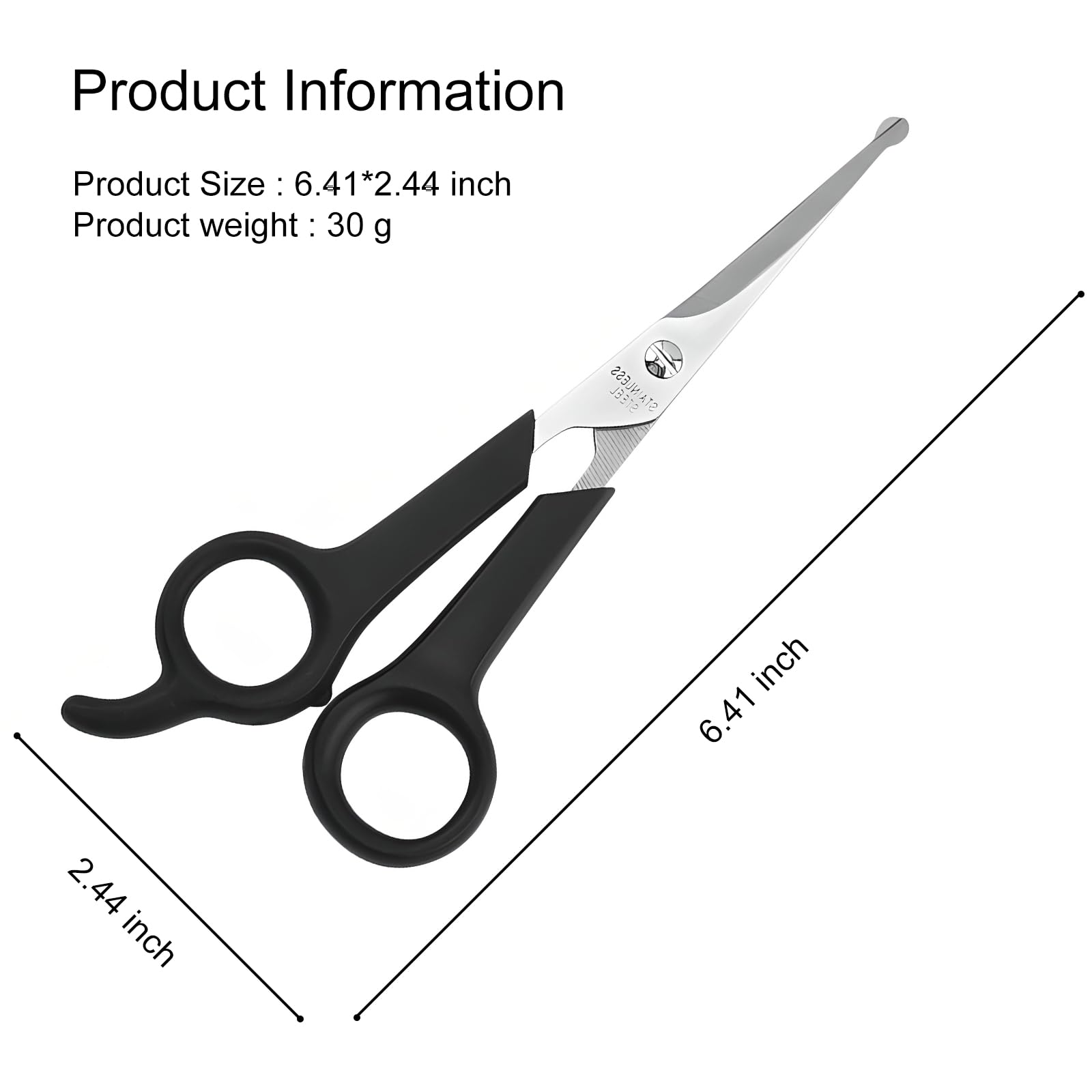 Jaasuee pet grooming scissors set easy to clean and maintain for long-term use