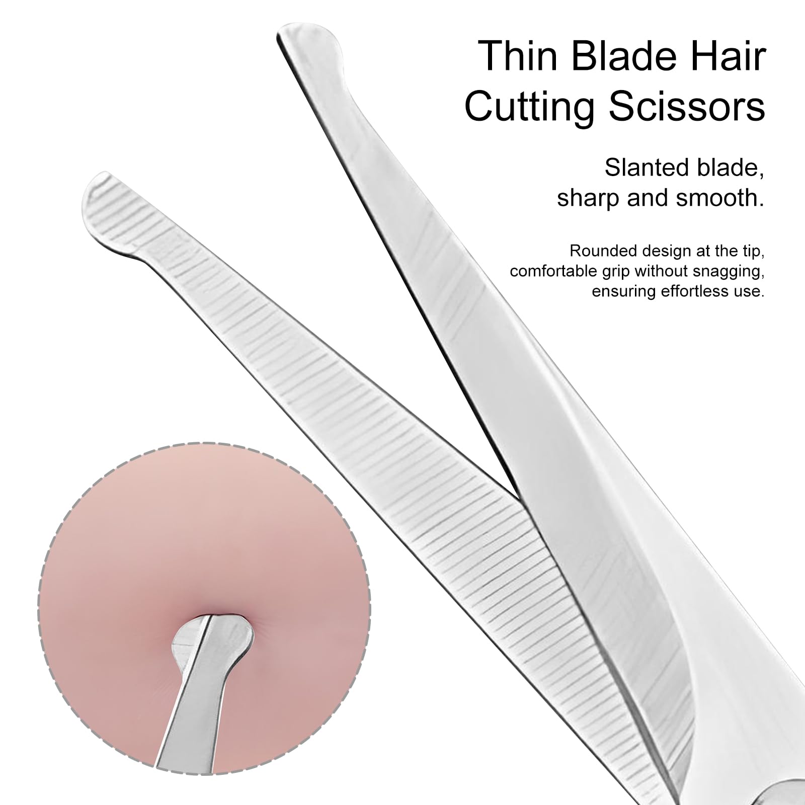 Jaasuee pet grooming scissors set with ergonomic handle reduces wrist strain during sessions