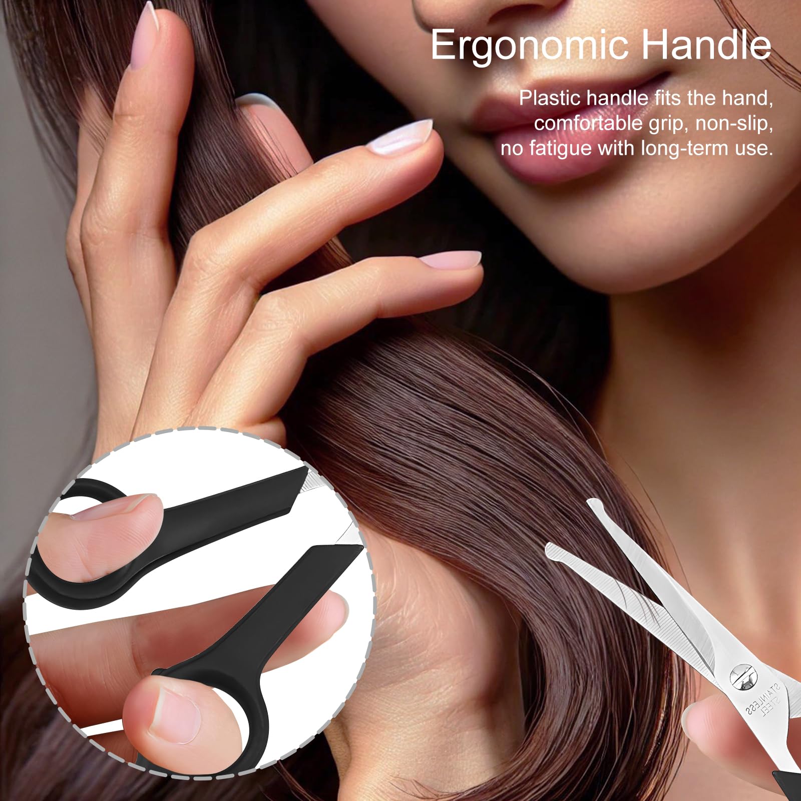 Jaasuee pet grooming scissors set with rounded tips for safe grooming around sensitive areas