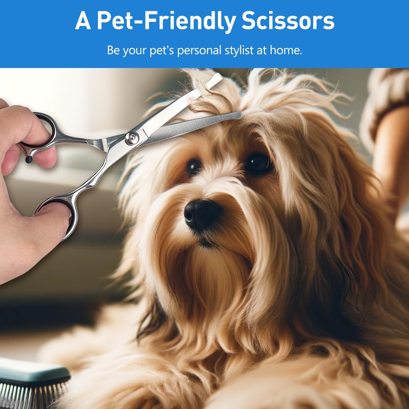 Jaasuee pet home safety scissors enable confident at-home trimming