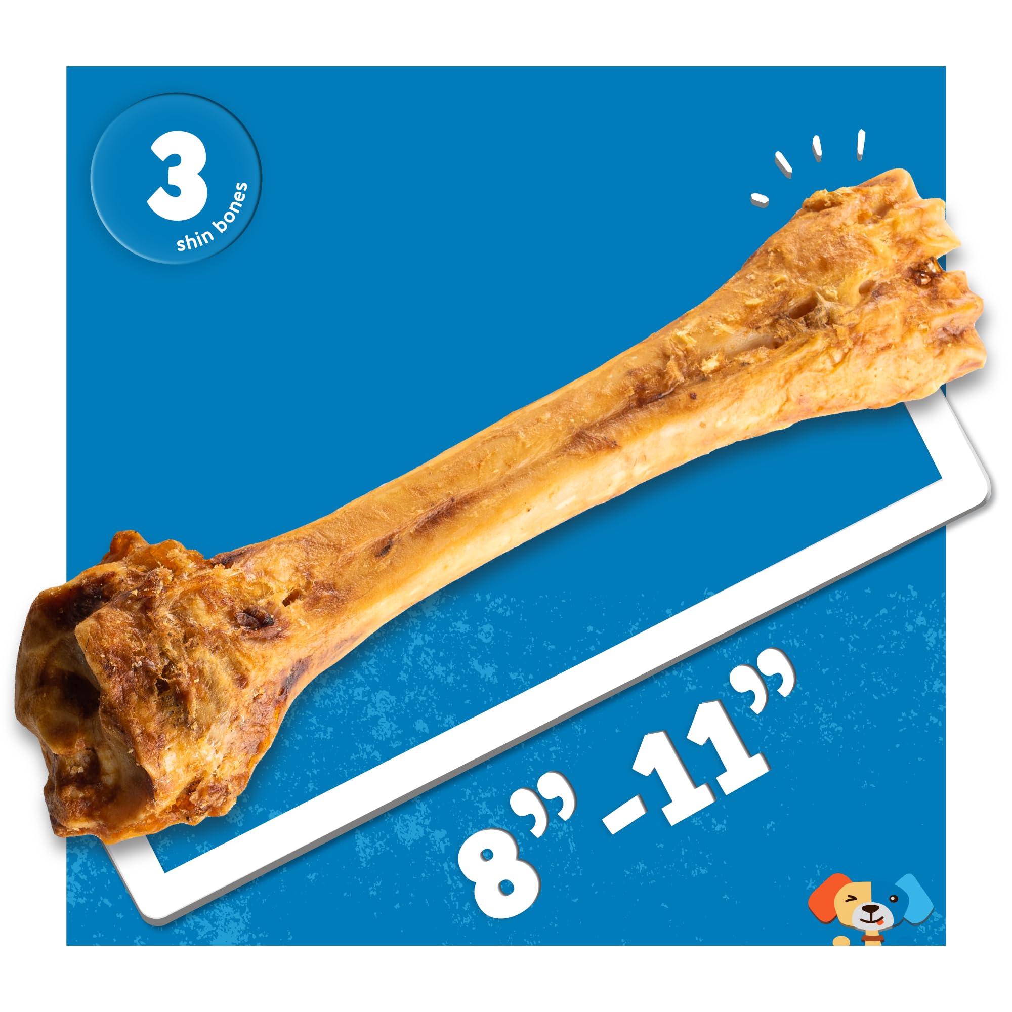 Jack&Pup 3-pack packaging image signals convenient long-chew rewards for dogs.
