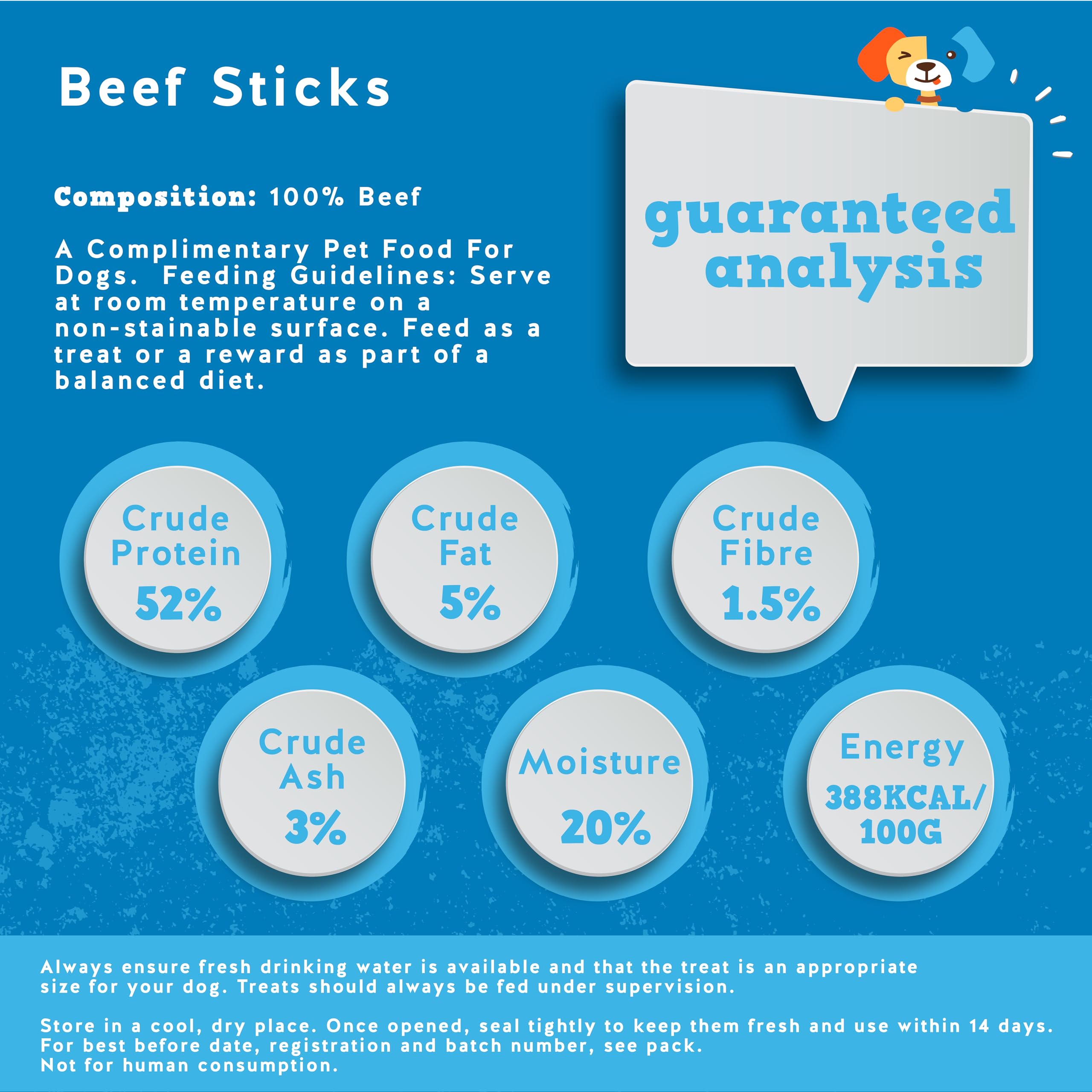 Jack&Pup easy-digest beef jerky treats image conveys stomach-friendly snack.