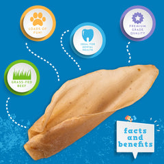 Jack&Pup single-ingredient cow ear for sensitive stomachs