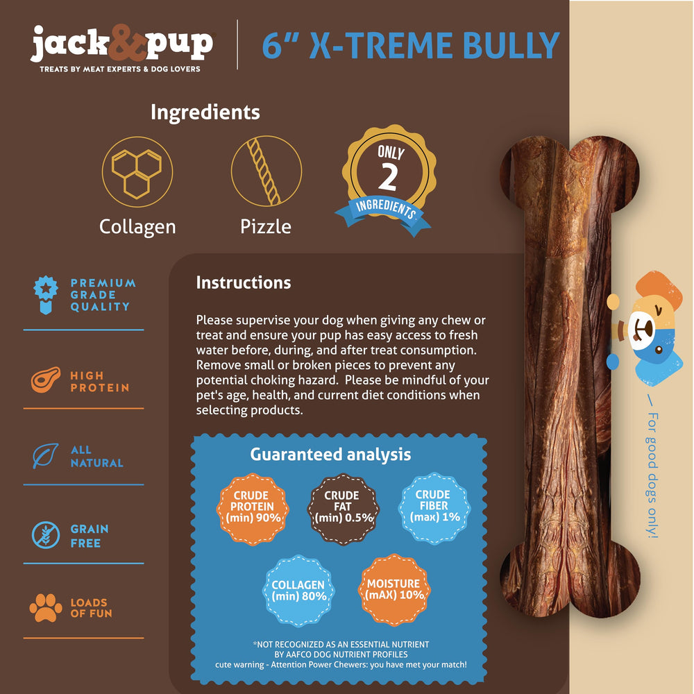 Jack&Pup X-treme sticks in use promote dental hygiene during chew sessions.
