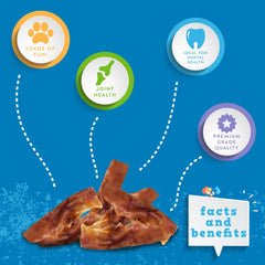 Jack & Pup Pig Ears Slivers single-ingredient — simple ingredients for a clean snack.