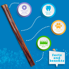 Resealable package keeps Jack&Pup bully sticks fresh for up to 24 months.