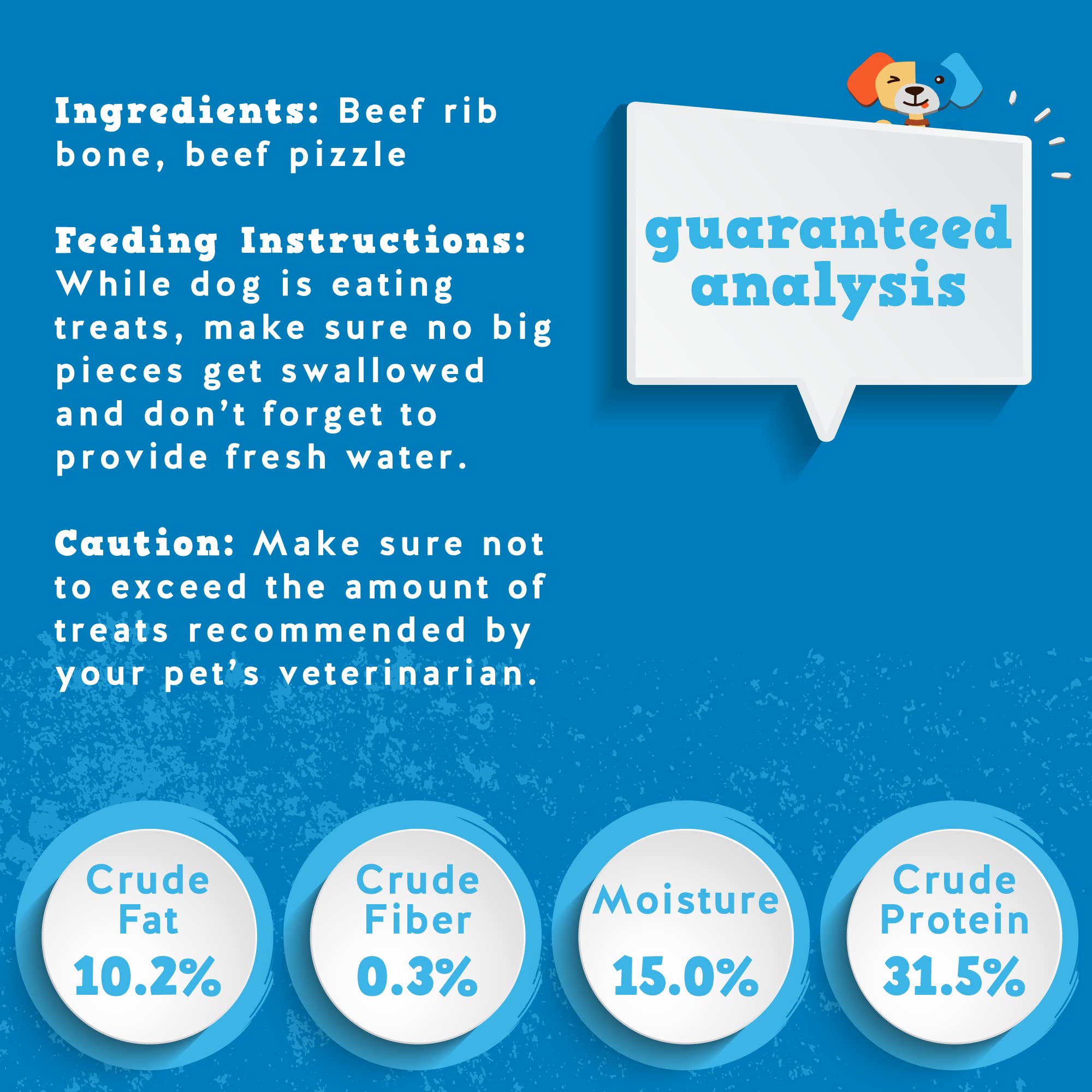 Jack&Pup Twist Beef Rib Bone close-up—beef jerky twist adds irresistible flavor.