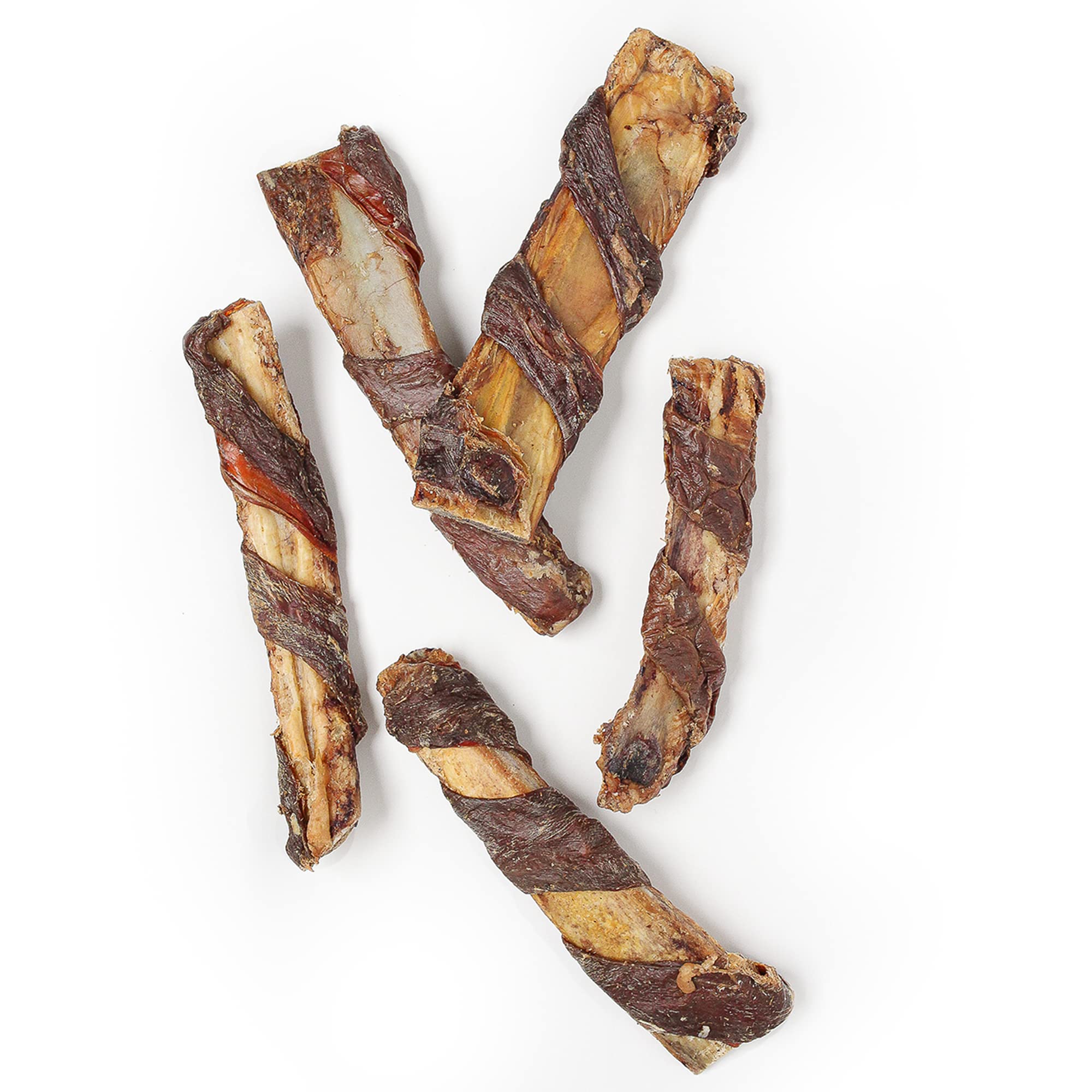 Jack&Pup Twist Beef Rib Bone close-up—beef flavor wrapped around bone for tasty chewing sessions.