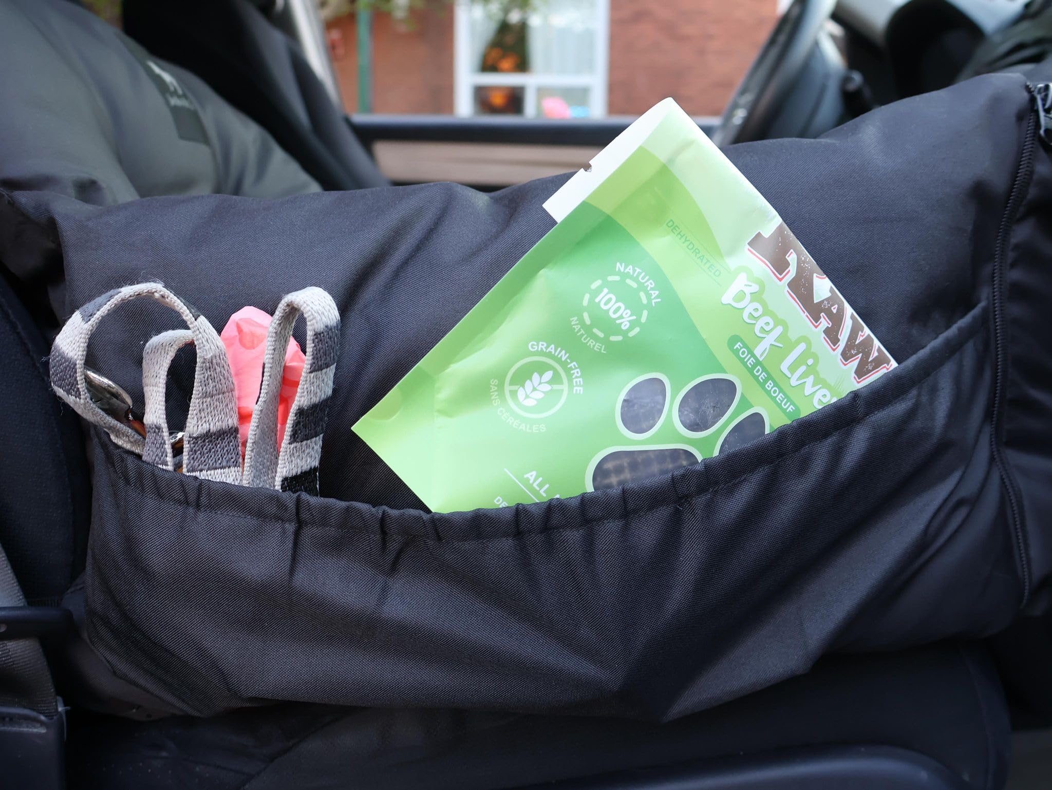 Jacko & Co Premium Dog Car Seat nonslip bottom keeps seats stable.