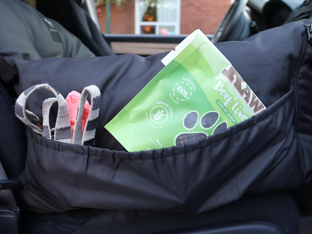 Jacko & Co Premium Dog Car Seat nonslip bottom keeps seats stable.