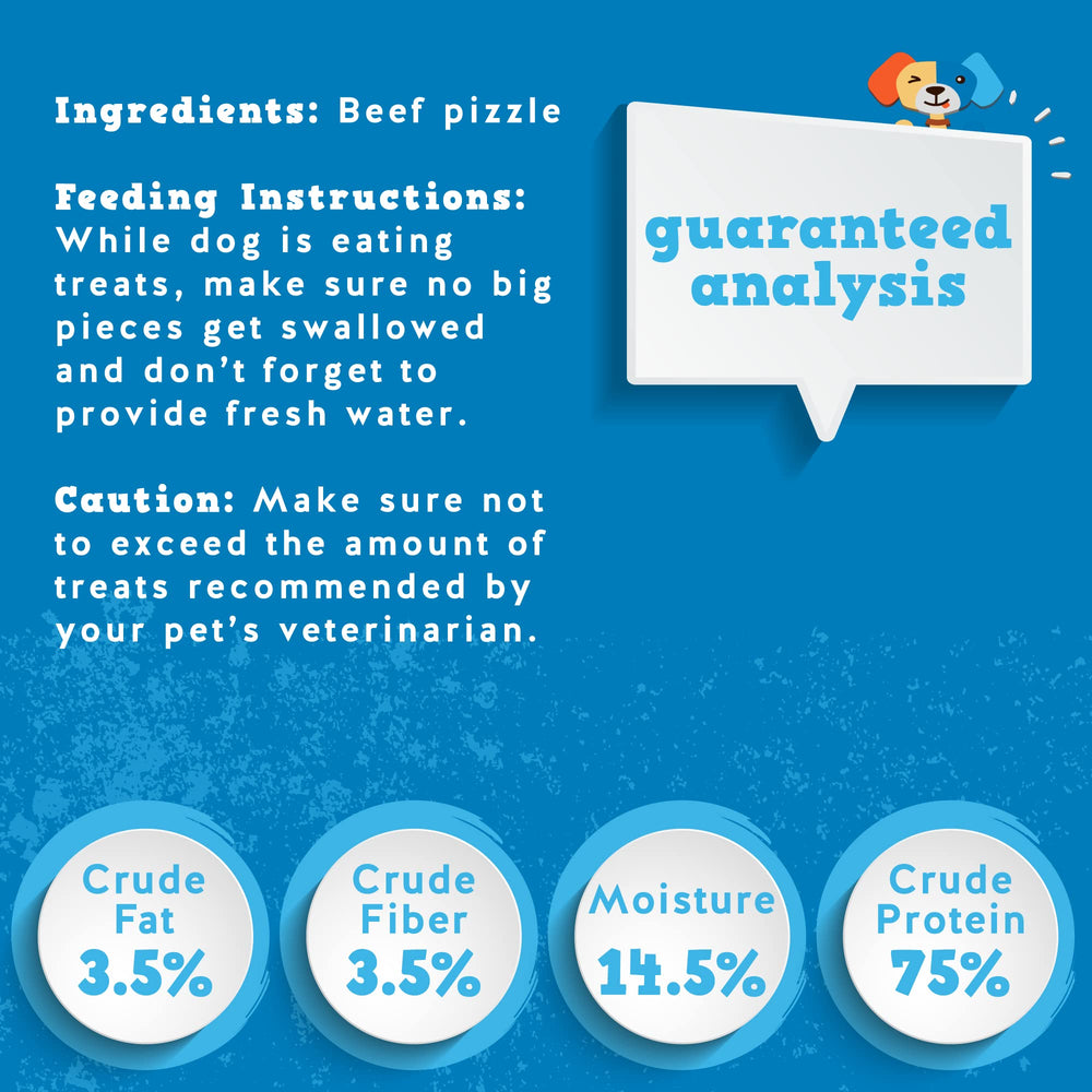 Jack&Pup 100% digestible bully sticks reduce mess and waste.