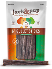 Jack&Pup 6in gullet sticks pack front for joint-support chews