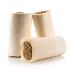 Jack&Pup cheese and bacon filled bone close-up with savory aroma for dogs