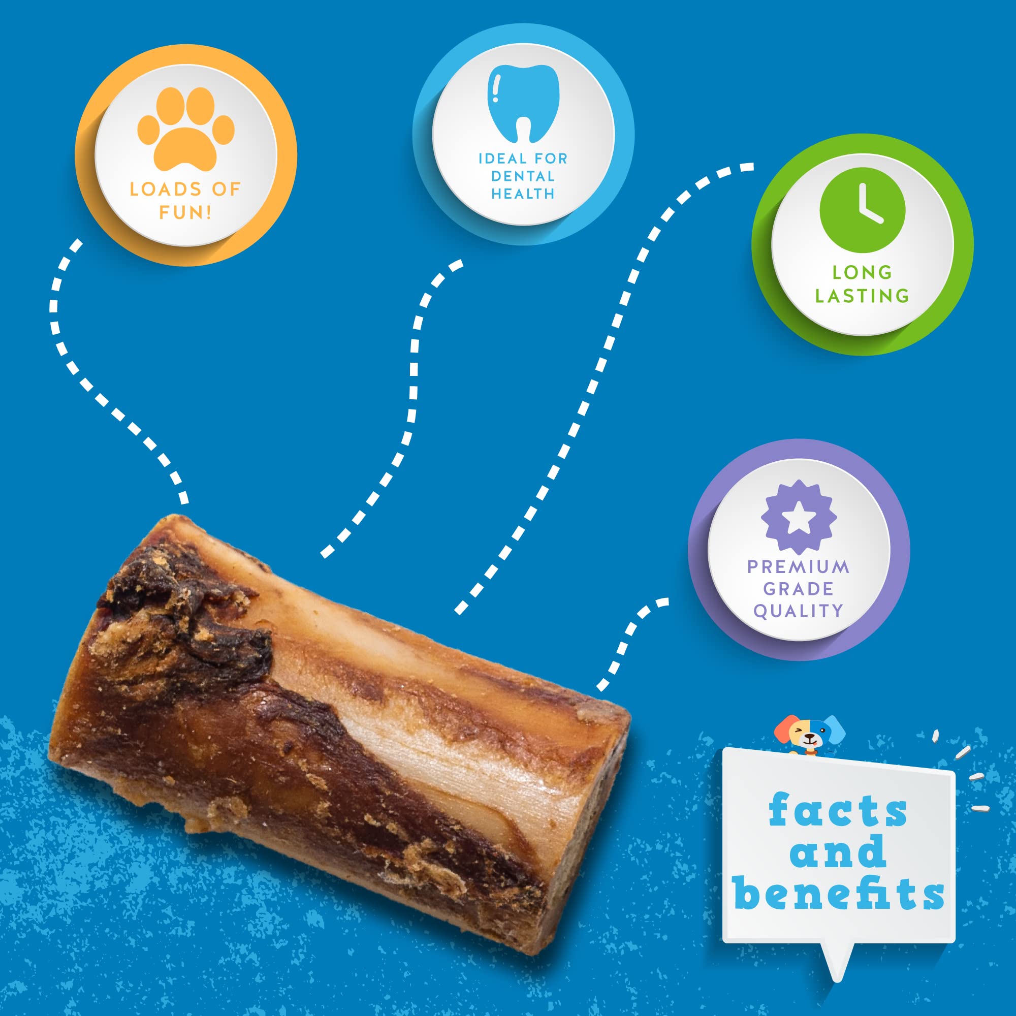 Jack&Pup grass-fed beef bone structure highlights natural quality.