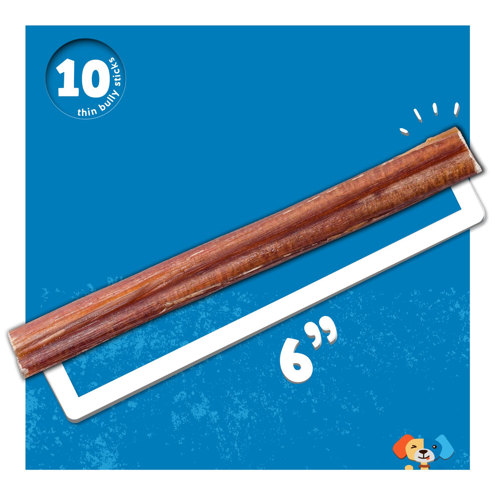 JackPup grass-fed beef bully stick, hormone-free and free-range sourcing.