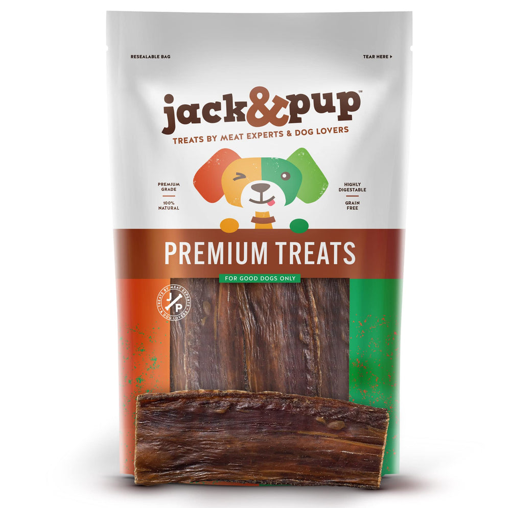 Jack&Pup gullet beef jerky chew suitable for dogs of all sizes
