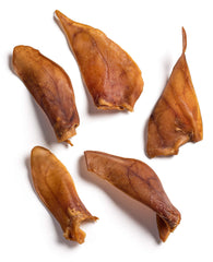 Jack&Pup natural half pig ears for dogs large pack – thick cartilage chew for satisfying bites