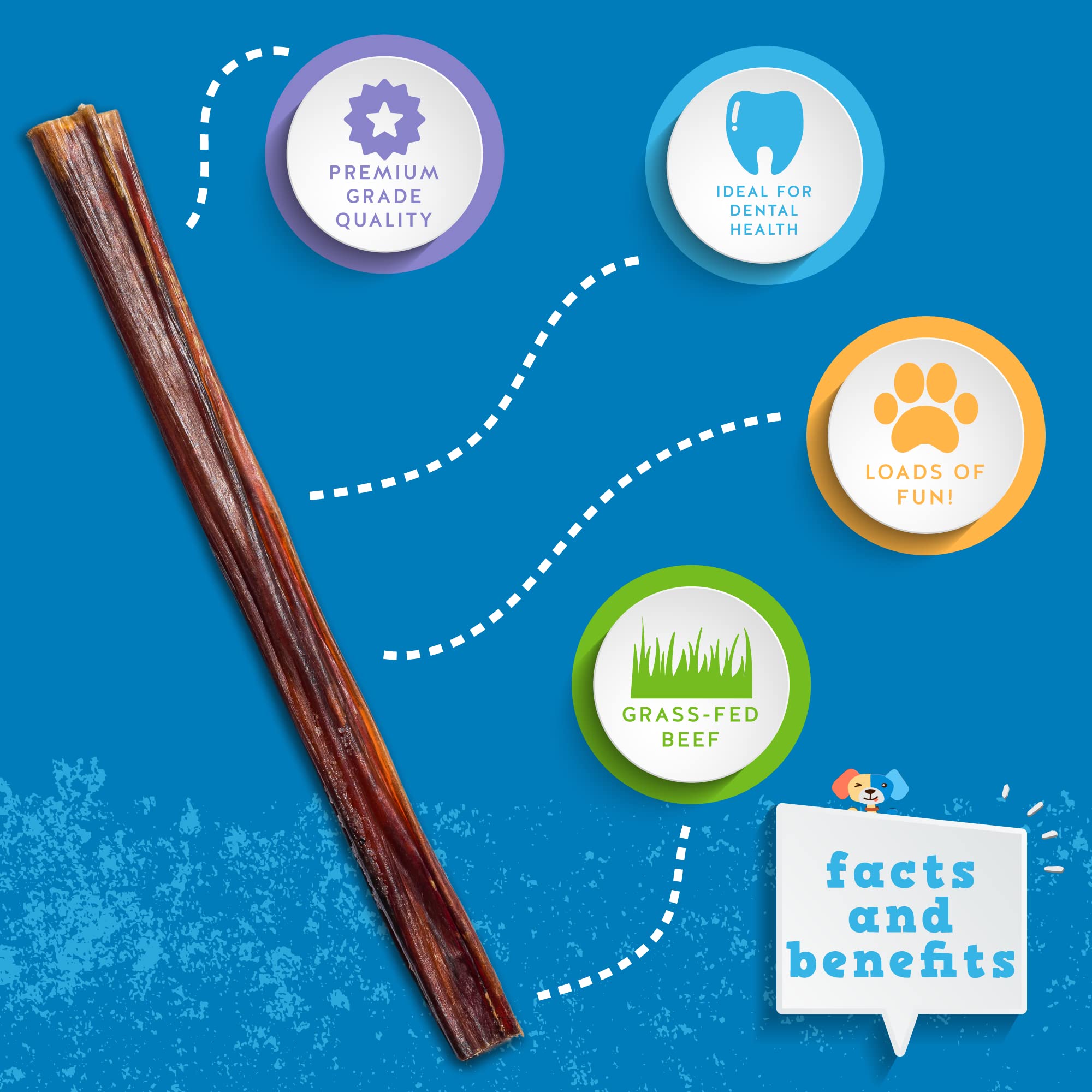 Jack&Pup odor-free bully stick packaging—mess-free option for small dogs